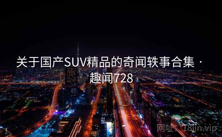 关于国产SUV精品的奇闻轶事合集 · 趣闻728 第1张 关于国产SUV精品的奇闻轶事合集 · 趣闻728 第1张