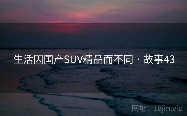 生活因国产SUV精品而不同 · 故事43  第2张